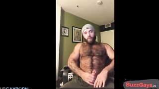 hairy lumberjack shows off his cock no cum7