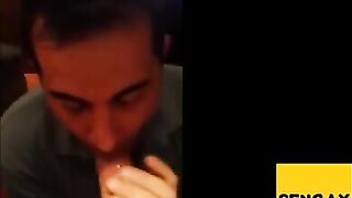 Arab Slave Swallows Verbal White Master Cum