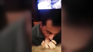 Arab Slave Swallows Verbal White Master Cum