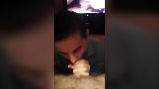 Arab Slave Swallows Verbal White Master Cum