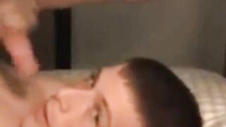 self sucking twink cums on his face5