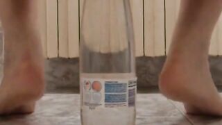 extreme ass insertion with 2 plastic bottles4