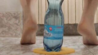 extreme ass insertion with 2 plastic bottles4