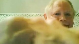 fat grandpa jerking off on the bed2