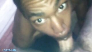 black bitch swallows white thug cum2