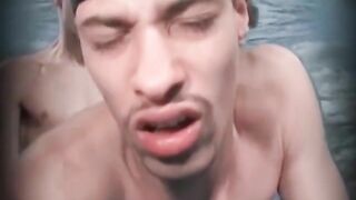 teenage homo wanks off while dreaming of riding cock