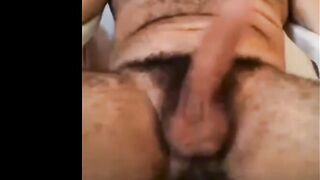latino hairy daddy bear big fat cock and thick cumshot3