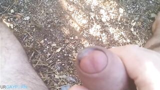 uncut cock cum no hand2