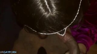 crossdresser slut sucking black cock pov6