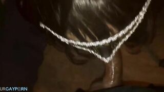 crossdresser slut sucking black cock pov6