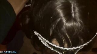 crossdresser slut sucking black cock pov6