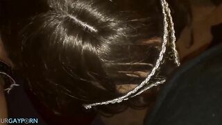 crossdresser slut sucking black cock pov6