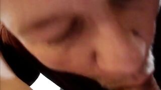 begging to swallow cum swallows huge thick load