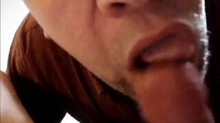 begging to swallow cum swallows huge thick load