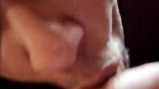 begging to swallow cum swallows huge thick load