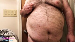 canklelover belly breast and clitty stroking7