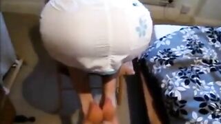 delicious white ass on doggy