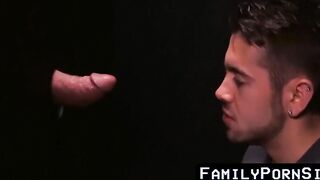 hot magnificence opening penis massage and deepthroat with twink and daddy