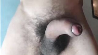 big uncut curved latino dick cums hands free3