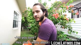 straight latino paid for the facial cumshot and bareback fucking