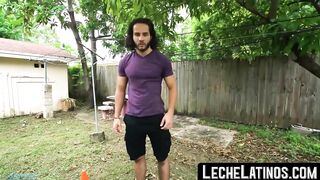 straight latino paid for the facial cumshot and bareback fucking