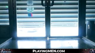 bruno max and robbie rojo two office workers are anal fucking rough