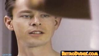 one of a kind homo takes a major burden on his bristly chest after sex