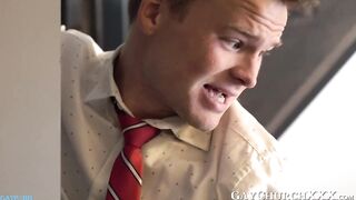 magnetic lust huge cock pastor pounds on stairwell
