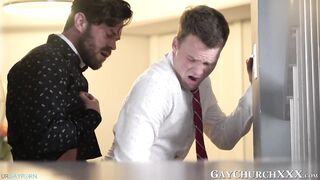 magnetic lust huge cock pastor pounds on stairwell