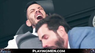 businessman dani robles who has a beard fucked raw after hot rimming