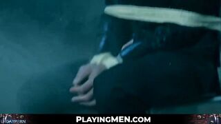 businessman dani rivera blindfolded sucked dildo and fucked