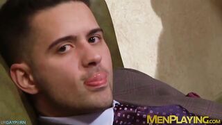 hardcore anal with two men in very elegant expensive suits