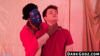 creampie is the finish of the masked inked stud interracial bareback