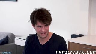 bearded mature stepdad ass fucked by two young stepsons