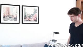 bearded mature stepdad ass fucked by two young stepsons