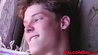 two plowboy studs are playing dirty with their cocks unbothered