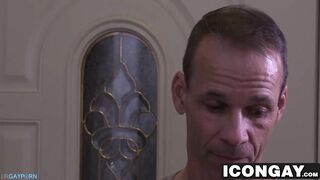 big stiff pole daddy hammering hard at this hunks asshole