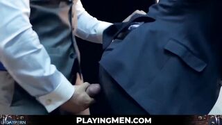chief has his hard dick drooled on and his butt beat