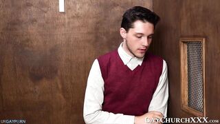 sinful twink bareback drilled by priest in confession booth 2