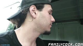 twink has gay sex with his stepdad in forbidden fetish fun