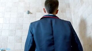 young twink goes in for jamming rock firm