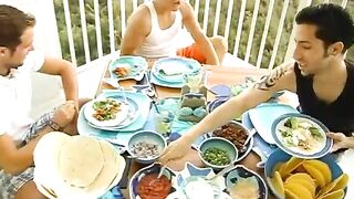 evan s dinner party turns into enjoyable trio