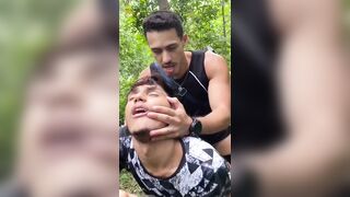CAN I EAT YOUR ASS IN THE WOOD