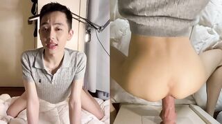 Story time while riding dildo; 'My First Time Having Sex'