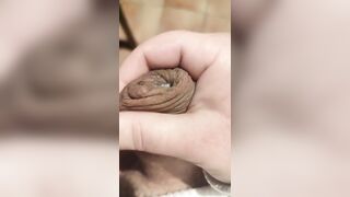 Str8 22y Hefty Italian Showing Off Fat Uncut Cock