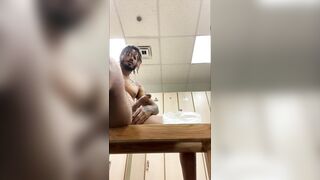 Stud Gets Caught Jerking Off in Gym Locker Room