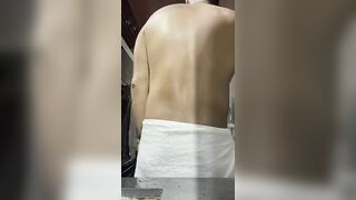 LikeRichRich BJ and fucking latin daddy bear in sauna bathroom