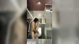 LikeRichRich BJ and fucking latin daddy bear in sauna bathroom