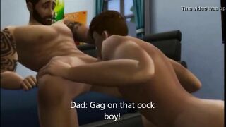 Bad Dad Fucks His Son (Cartoon Gay)
