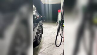 Naked at the gas station - Exhibition Series